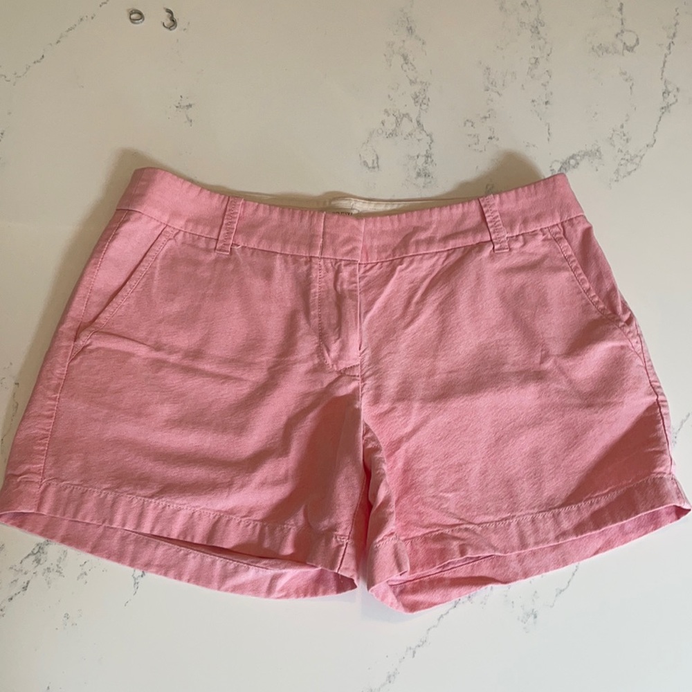 JCrew pink Chino shorts